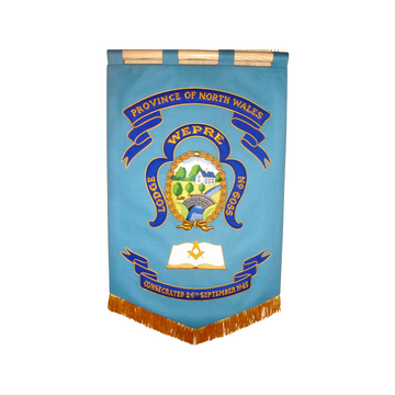 Hand Embroidered Masonic Lodge Banner