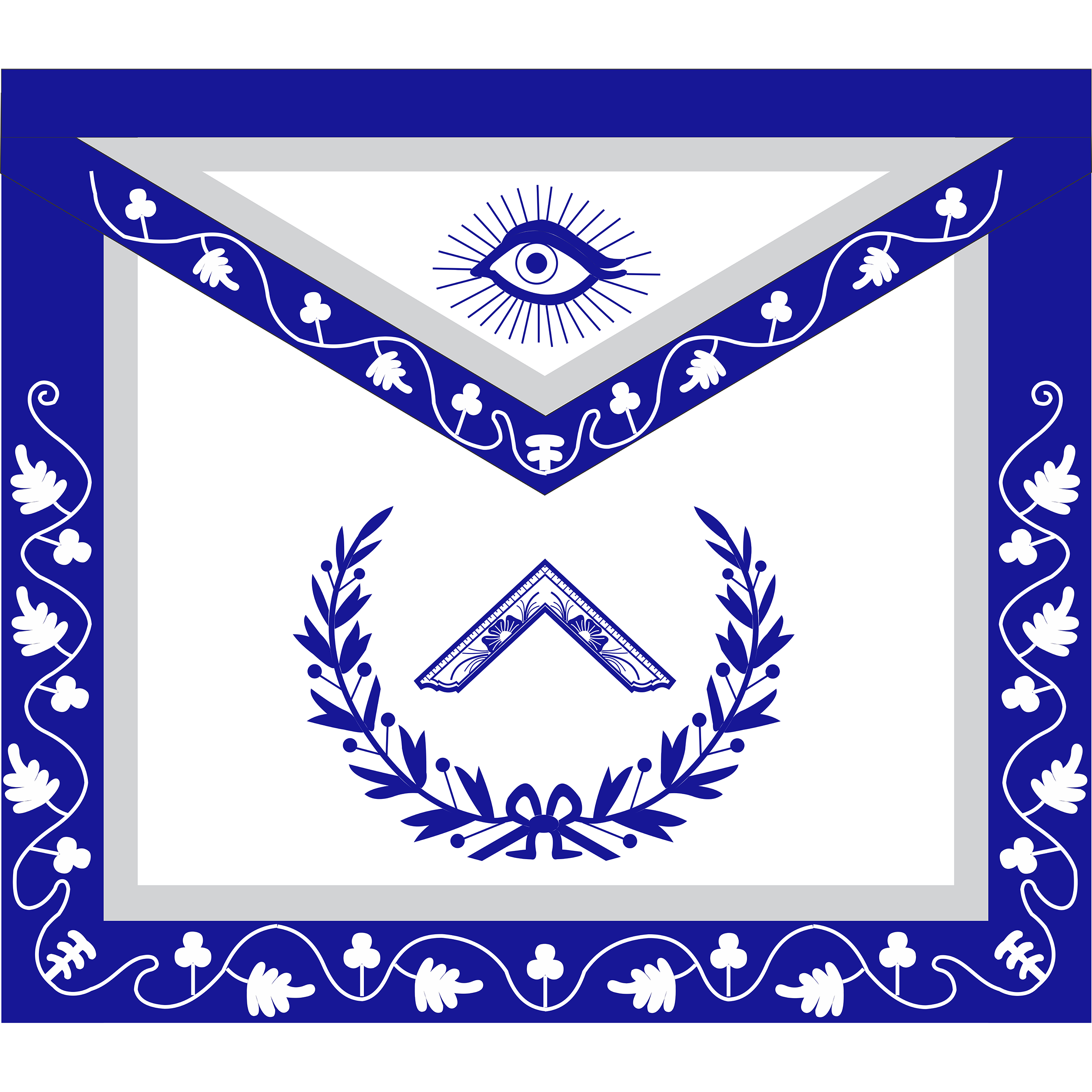 Blue-Lodge-WOR-Master-Apron-Square -with-Wreath-and-Vines