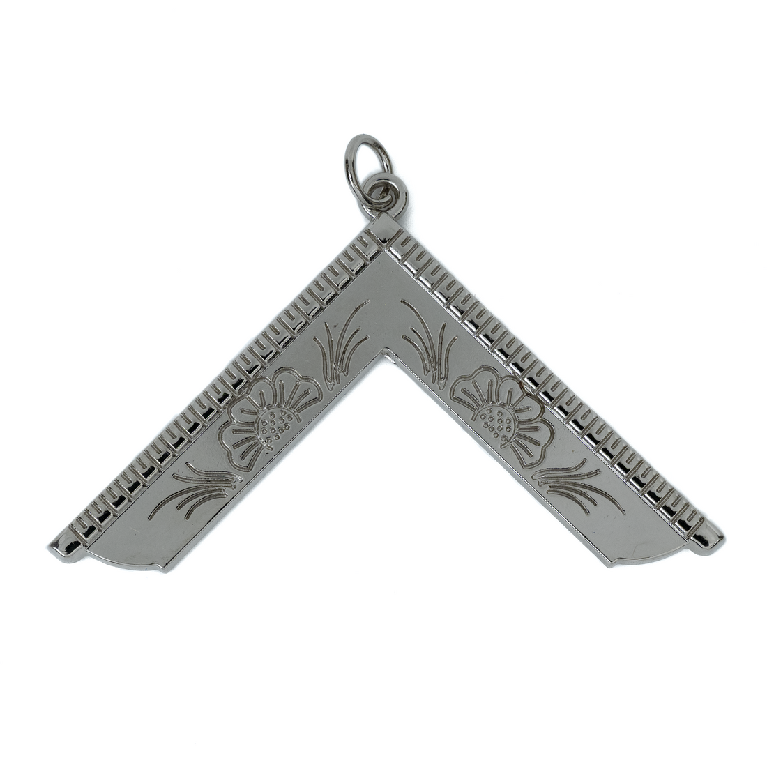 Worshipful Master Masonic Jewel with square emblem, silver-plated finish – crafted by Zeebro