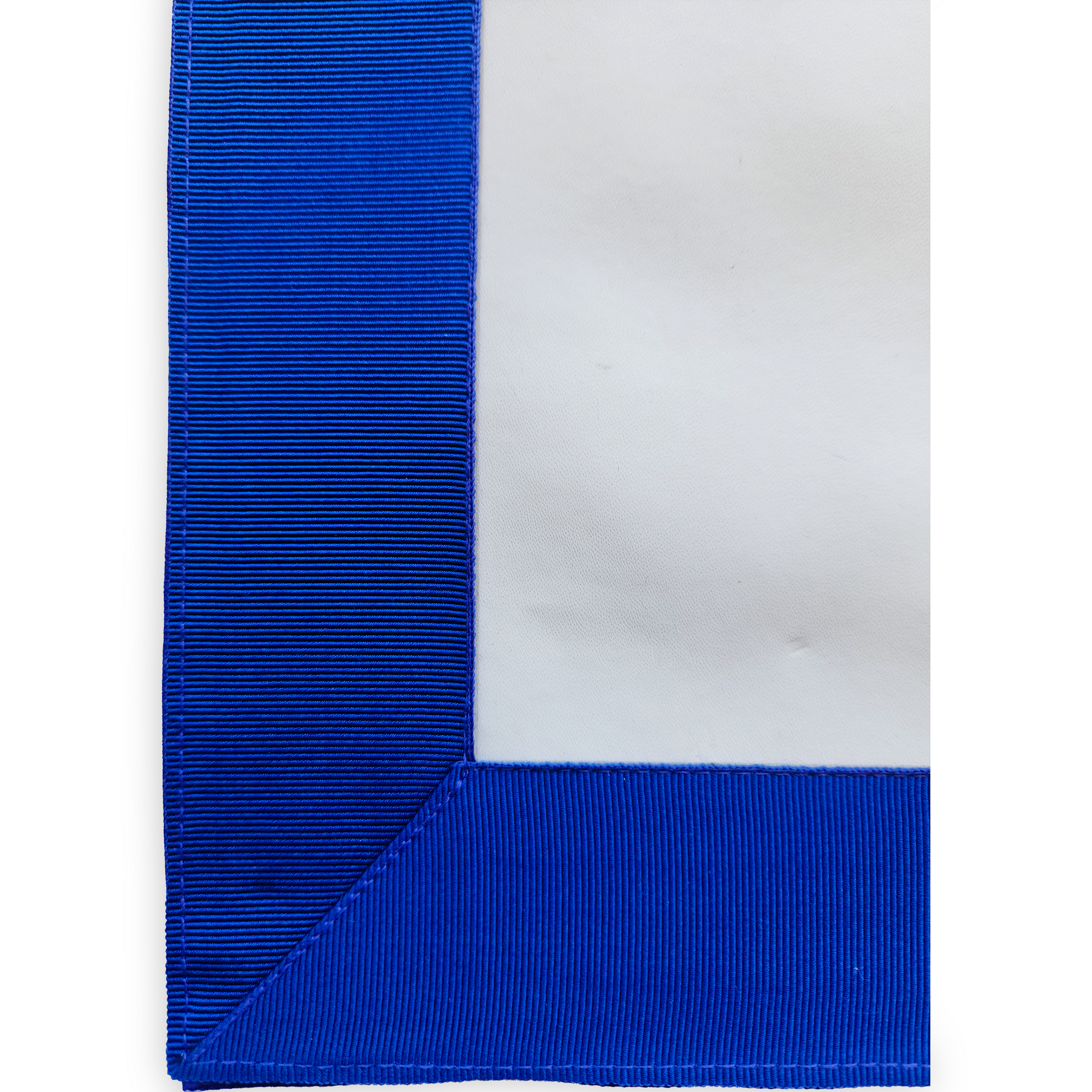Masonic Apron with High-Quality Faux Leather & Royal Blue Ribbon
