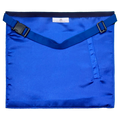Elegant Masonic apron with adjustable elastic belt and side-release buckle for a secure fit