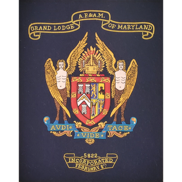 Masonic Members Service Gift Frame - Grand Lodge of Maryland