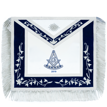 Customized Past Master Blue Lodge Apron (George Cox)
