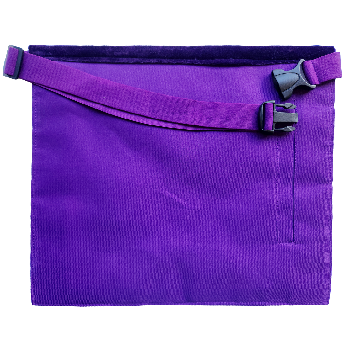 Grand Orator Apron - Gold Bullion Hand-Embroidery on Purple Velvet
