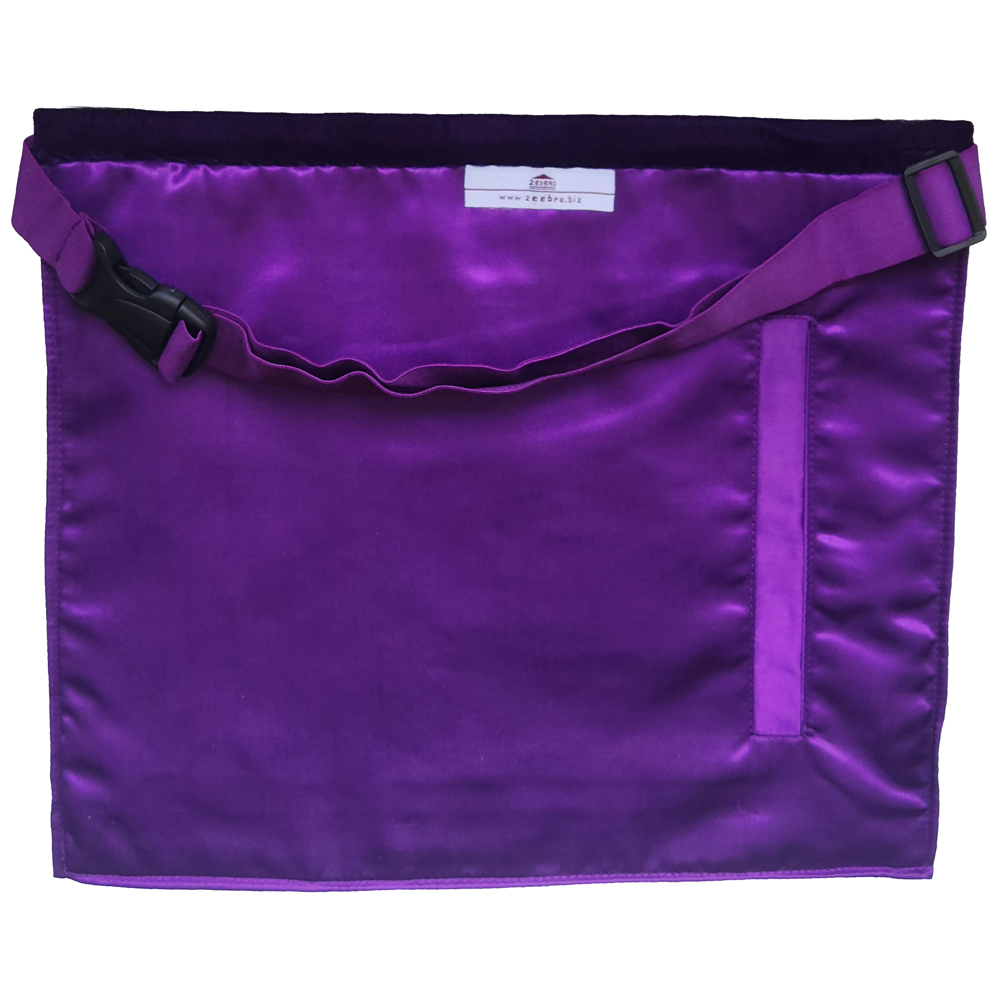 Grand Treasurer Apron - Gold Bullion Hand-Embroidery on Purple Velvet