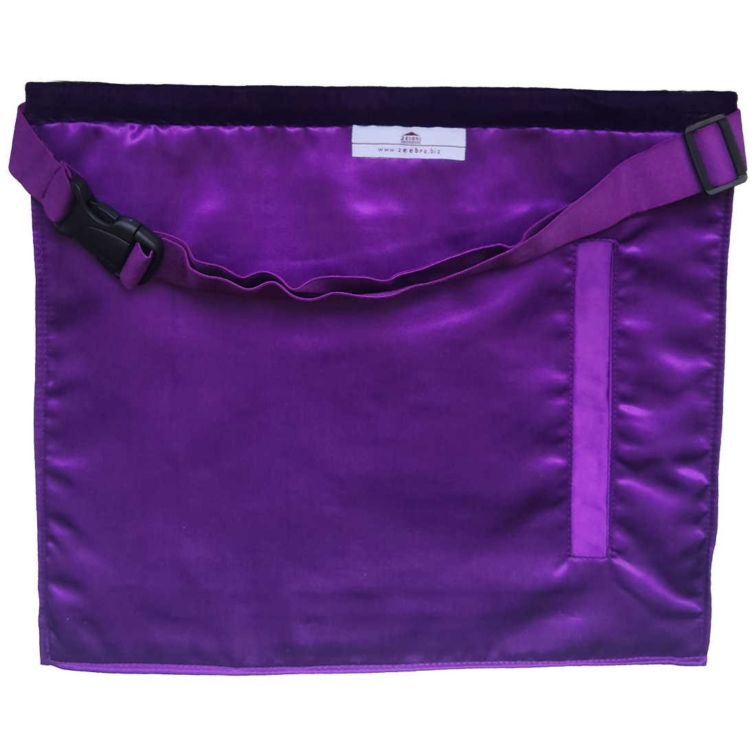 Grand Treasurer Apron - Gold Bullion Hand-Embroidery on Purple Velvet