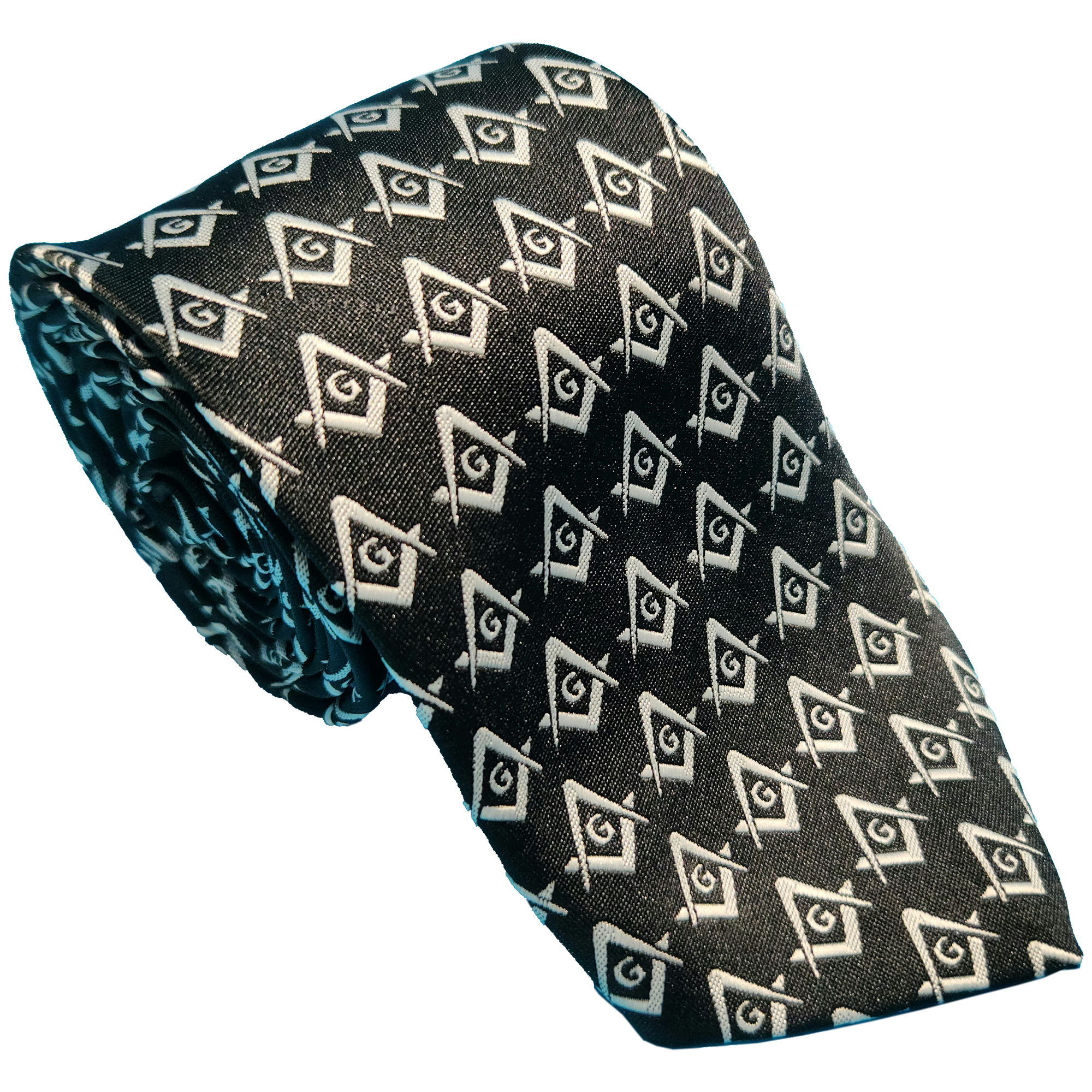 Masonic Black Tie - Square and Compass Design: Masonic Profession Collection