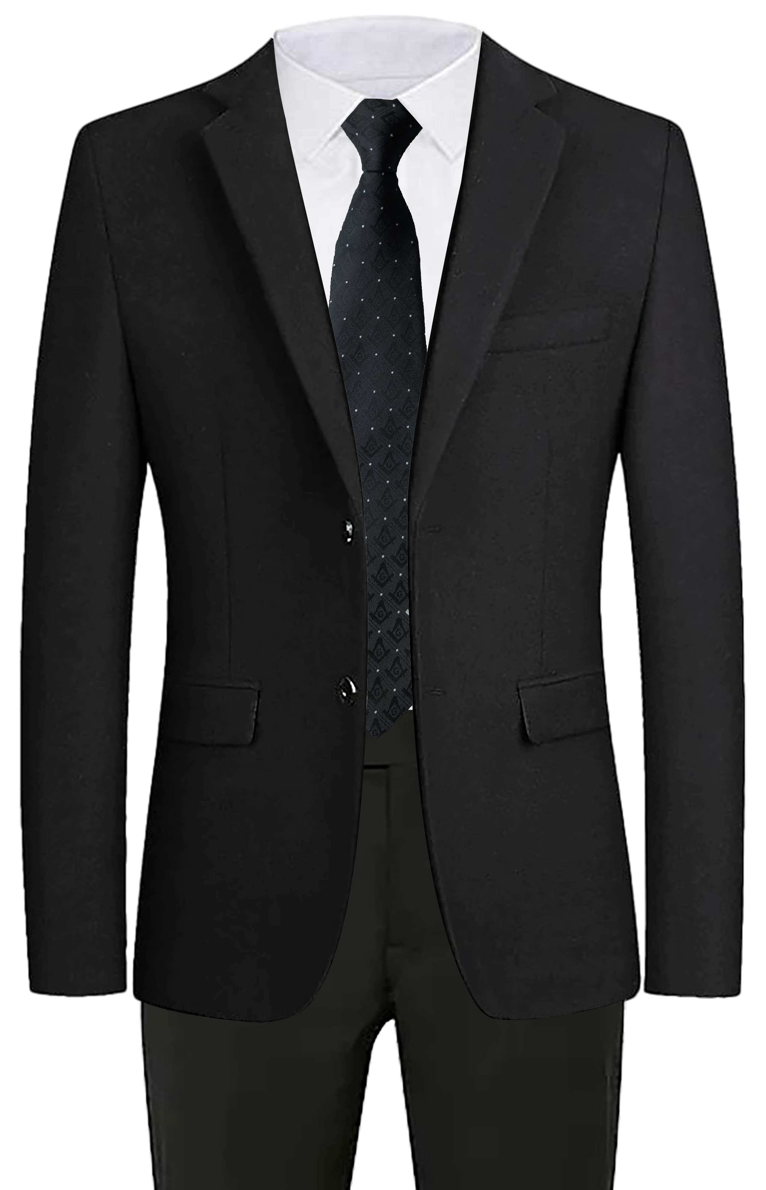 Masonic Black Tie with White Dot: Masonic Profession Collection