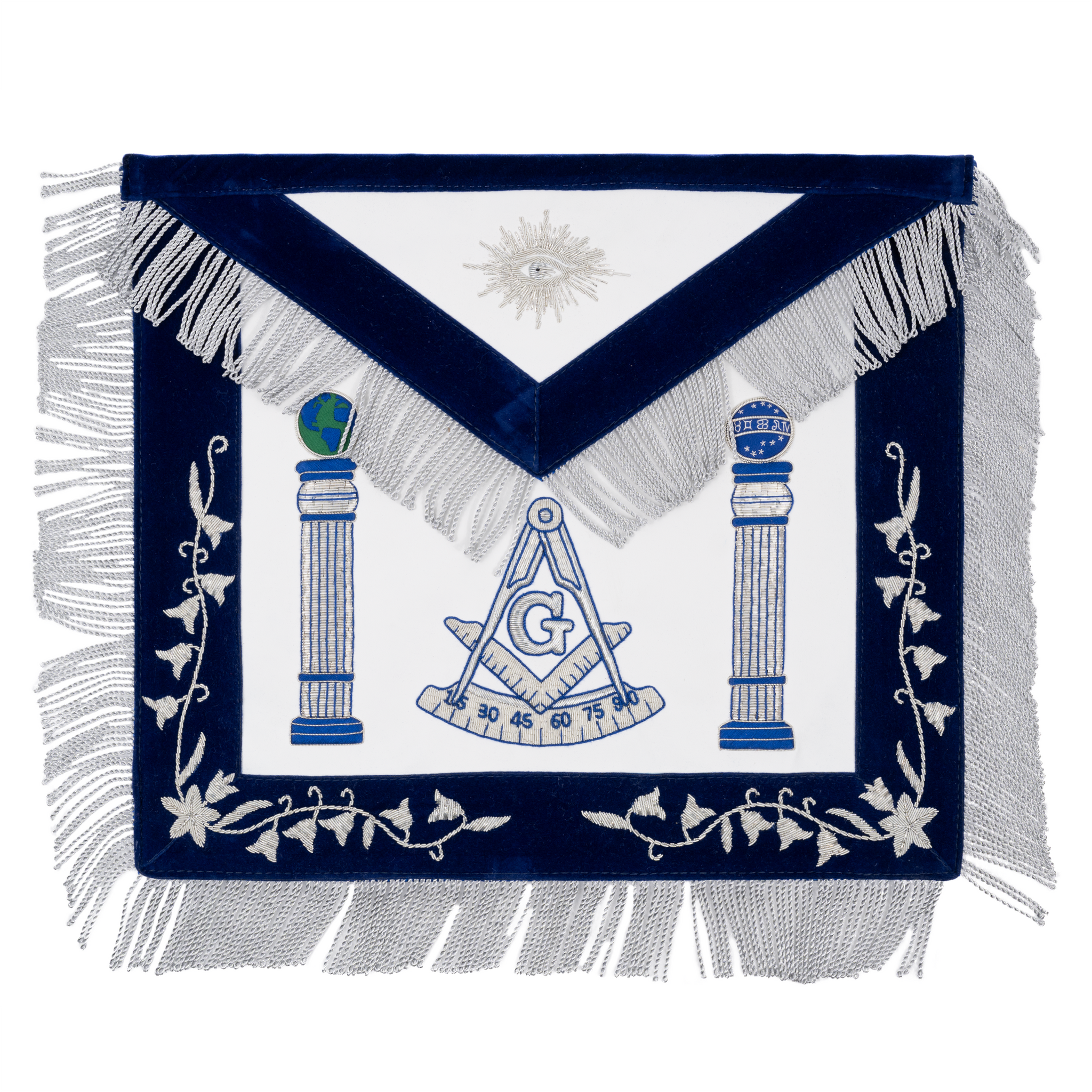 Past Master Apron | Raiders Past Master Symbol | Boaz & Jachin Columns ...