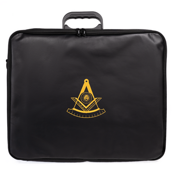 Zeebro Dual-Purpose Masonic Briefcase & Apron Case | Premium Faux Leather Construction