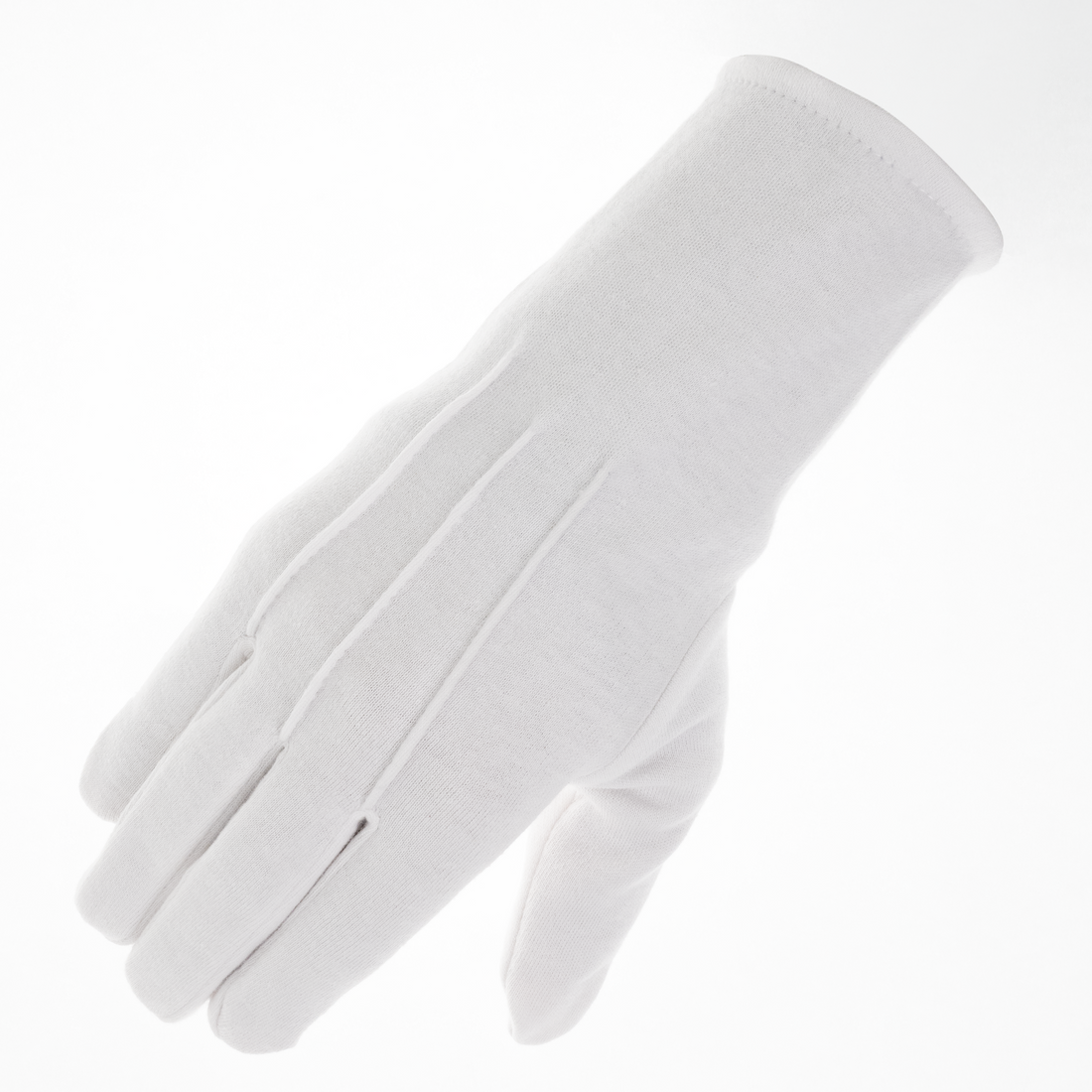Classic White Cotton Masonic Gloves – Formal Regalia Gloves for Ceremonies, Lodge Meetings & Ritual Use
