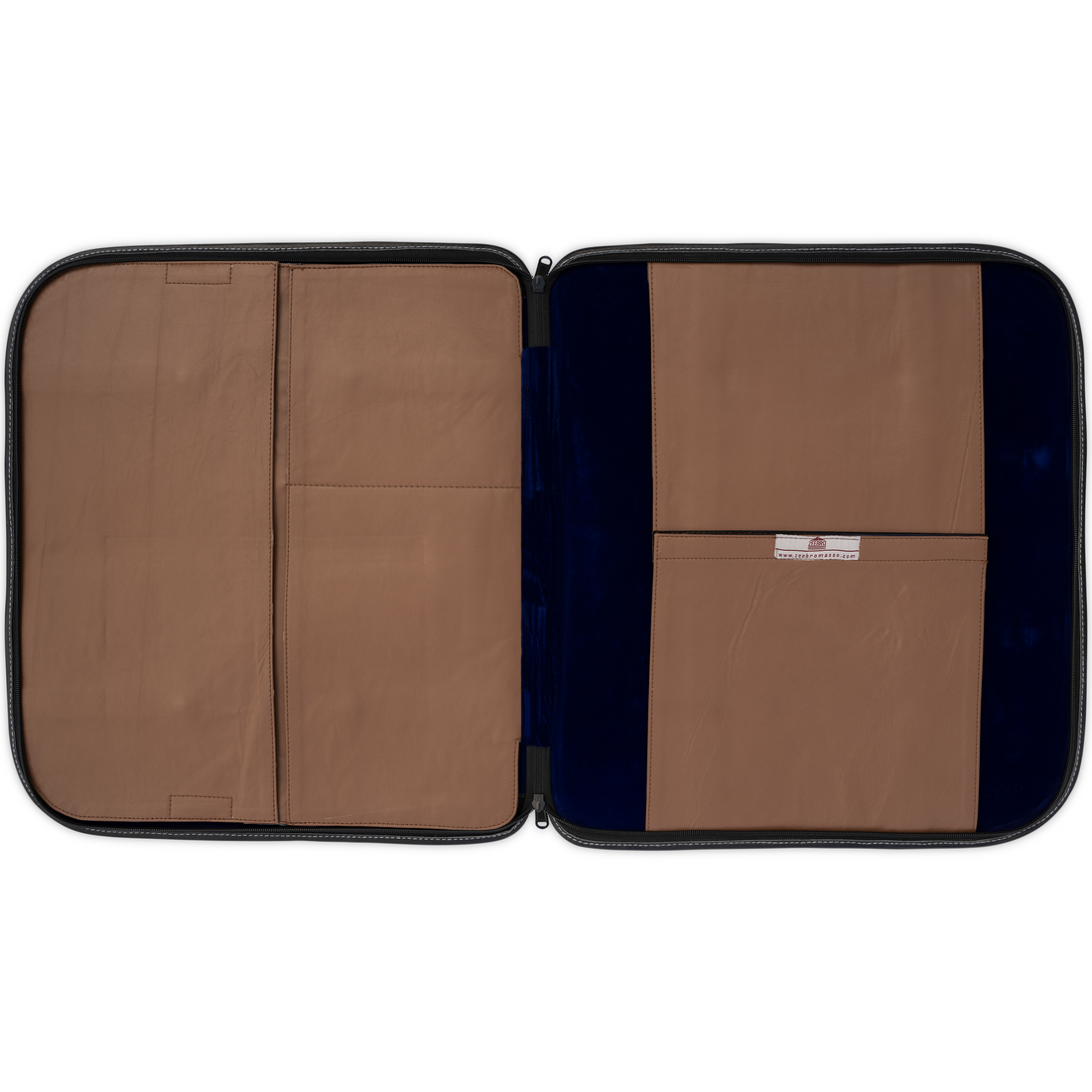 Pyramidic Expression Hand-Carved Brown Leather Apron Case – Exquisite Masonic Craftsmanship, Symbolic Engraving & Premium Materials