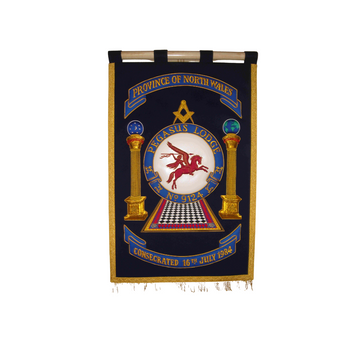 Hand Embroidered Masonic Lodge Banner