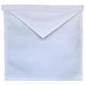 Plain White Cotton Visitor Apron for Lodge and Travel Use