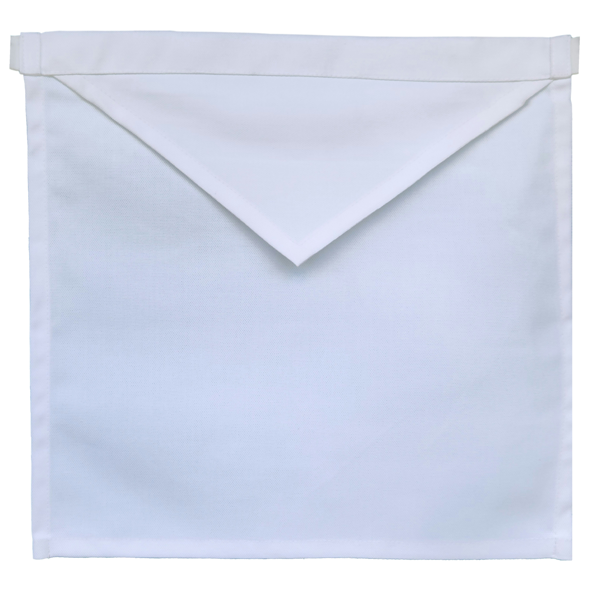 Plain White Cotton Visitor Apron for Lodge and Travel Use