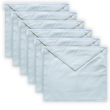 Master Mason Masonic Apron – Premium Genuine White Lambskin with Classic Elegance