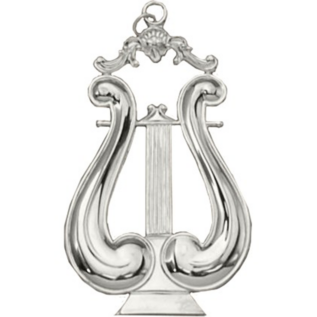 Musician Jewel – Lyre, silver Masonic officer jewel