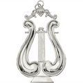 Musician Jewel – Lyre, silver Masonic officer jewel