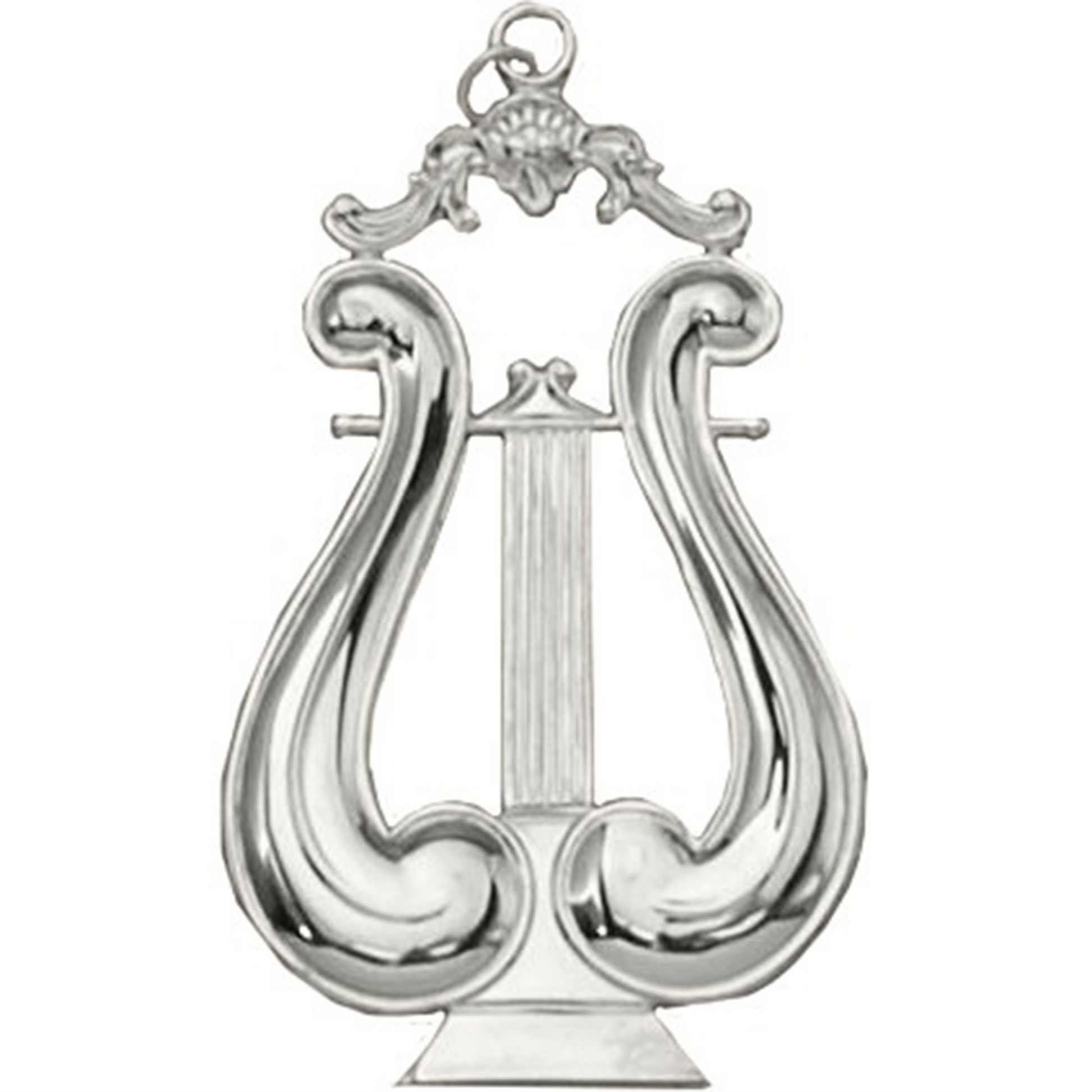 Musician Jewel – Lyre, silver Masonic officer jewel